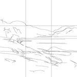 Line drawing with grid