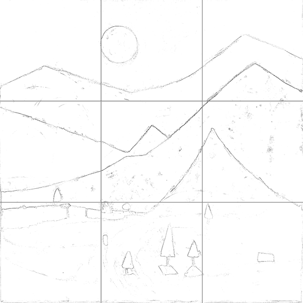 Sketch with grid