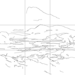 Line drawing with grid