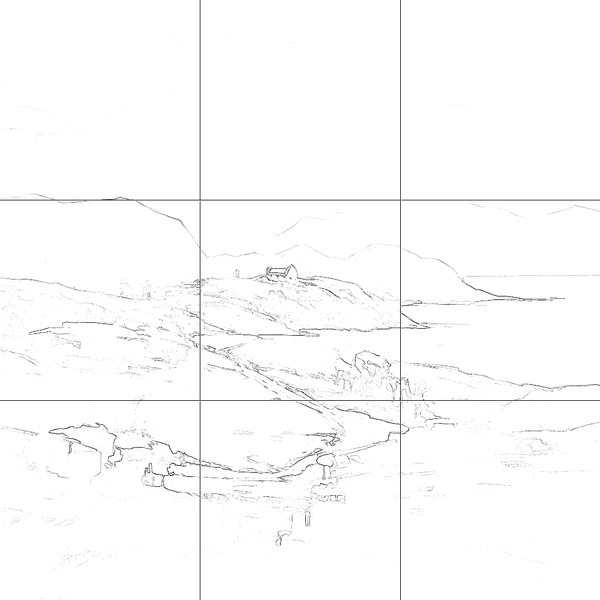 Sketch with grid