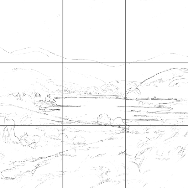 Sketch with grid