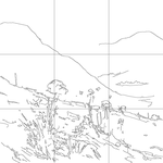 Line drawing with grid