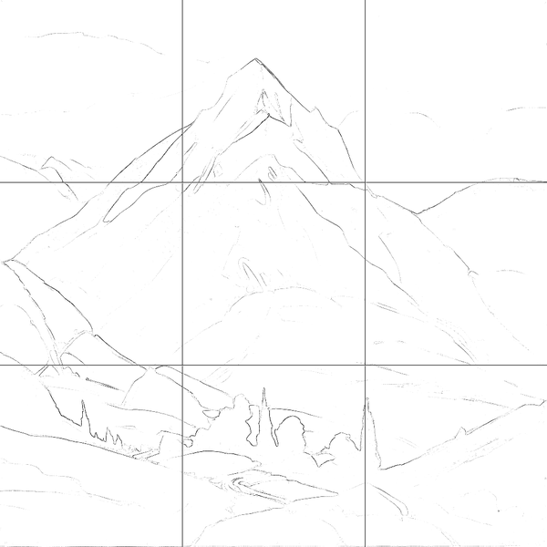 Sketch with grid