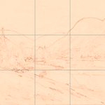 Sepia sketch with grid