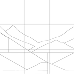 Line drawing with grid