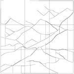 Line drawing with grid