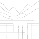 Line drawing with grid