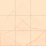 Sepia sketch with grid