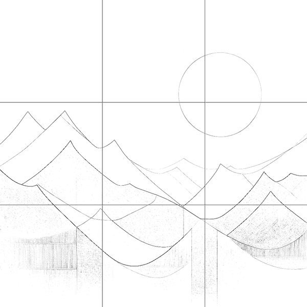 Sketch with grid