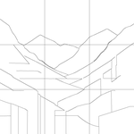 Line drawing with grid