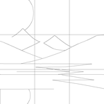 Line drawing with grid