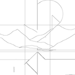 Line drawing with grid