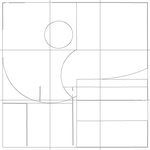 Line drawing with grid