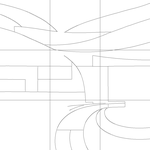 Line drawing with grid