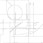 Line drawing with grid