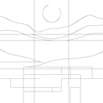 Line drawing with grid