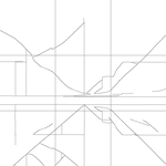 Line drawing with grid