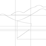 Line drawing with grid