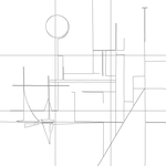 Line drawing with grid