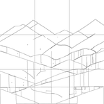 Line drawing with grid