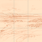 Sepia sketch with grid