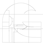 Line drawing with grid