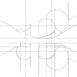 Line drawing with grid