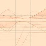 Sepia sketch with grid