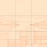 Sepia sketch with grid