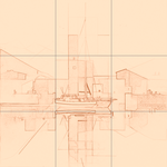 Sepia sketch with grid