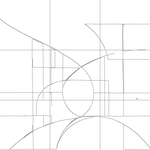 Line drawing with grid