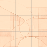 Sepia sketch with grid