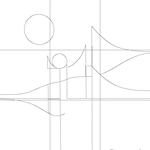 Line drawing with grid