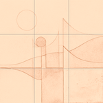 Sepia sketch with grid