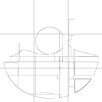 Line drawing with grid