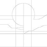 Line drawing with grid