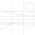 Line drawing with grid