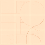 Sepia sketch with grid