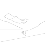 Line drawing with grid