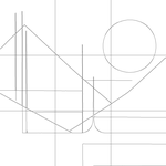 Line drawing with grid