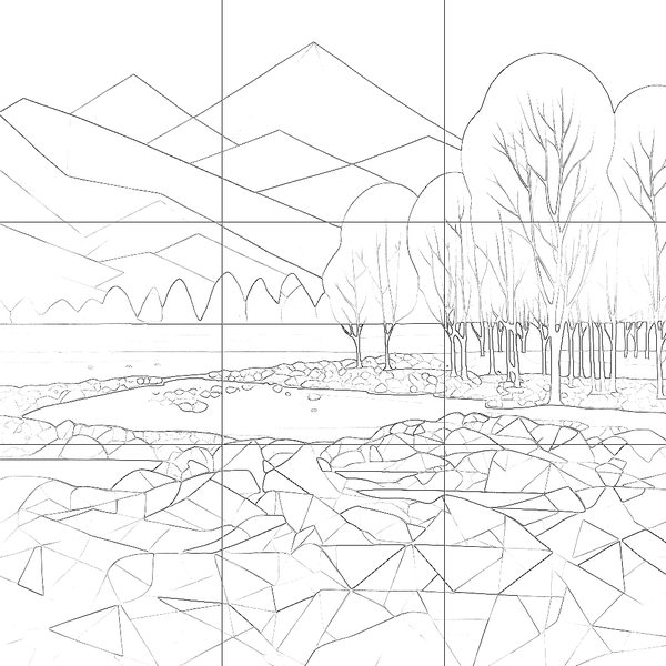 Sketch with grid