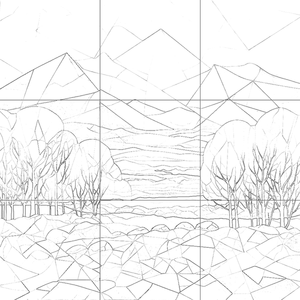 Sketch with grid