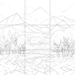 Sketch with grid