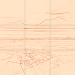 Sepia sketch with grid