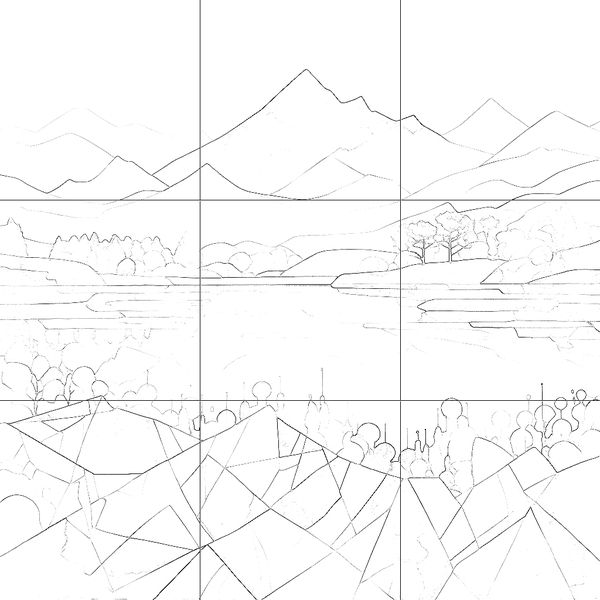 Sketch with grid