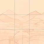 Sepia sketch with grid