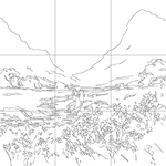 Line drawing with grid