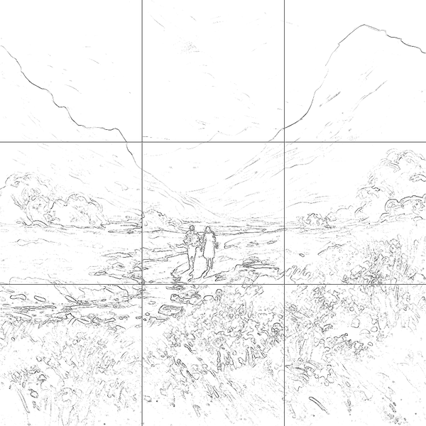 Sketch with grid