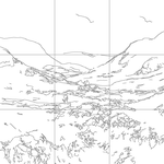 Line drawing with grid