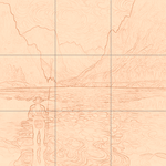 Sepia sketch with grid